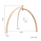 Reachjooy wooden play gym frame, 69 cm wide x 62 cm high (supplier photo)