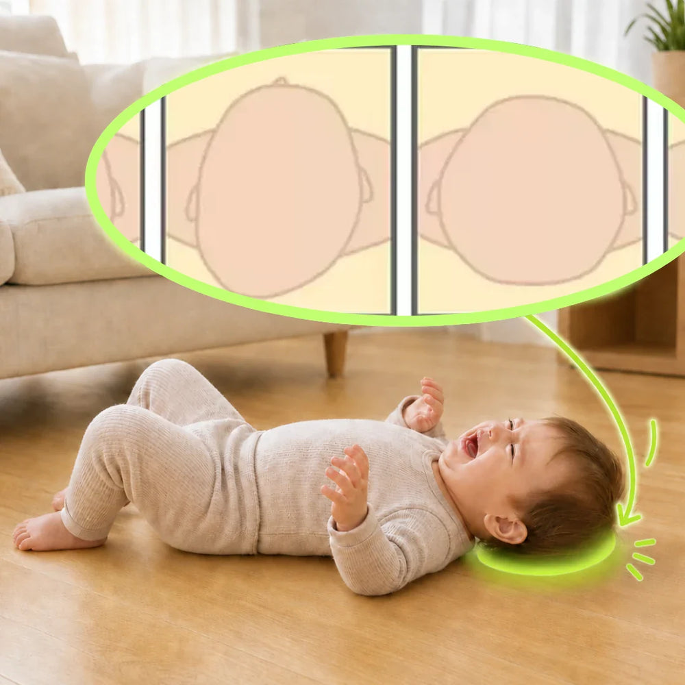Baby backward fall head impact comparison